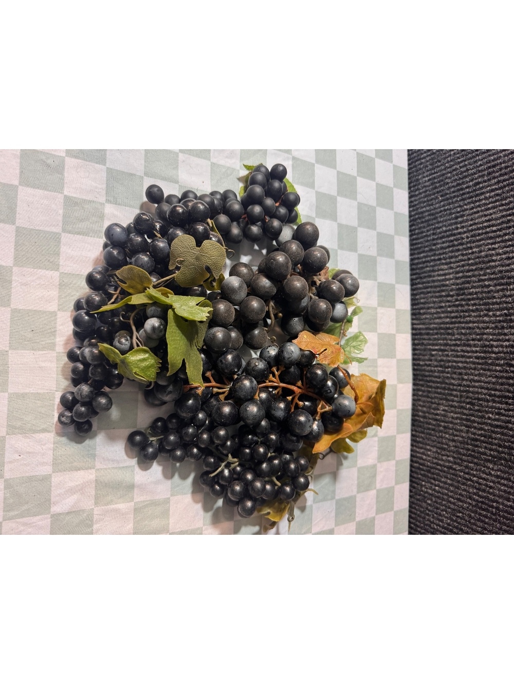 Lot of 19 Artificial Grapes Decorative Fruit Bunches - Multi Color